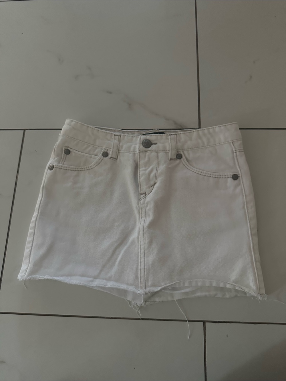 Levi's White Denim Kids Skirt